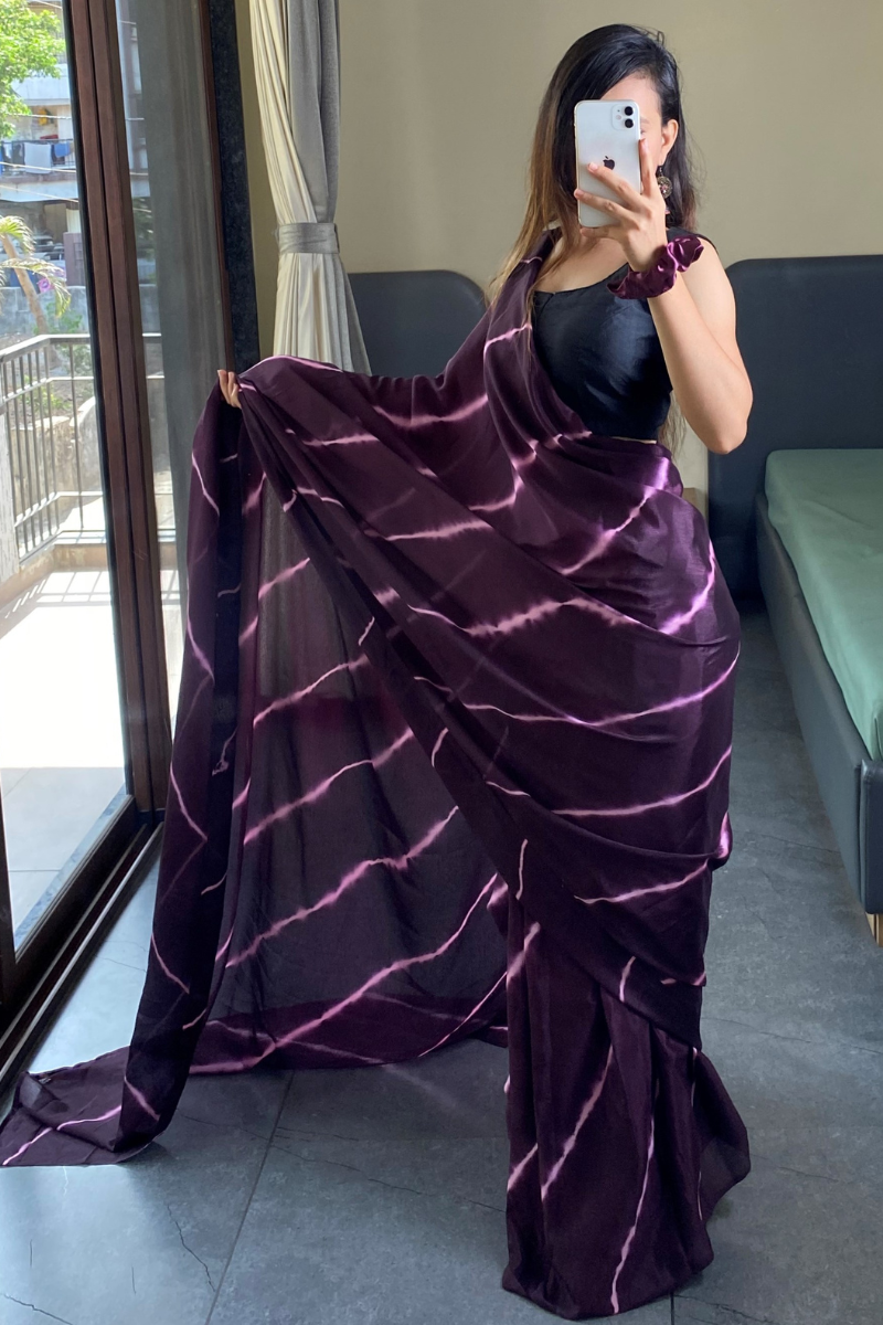 1-Min Ready to Wear Leriya Print Saree