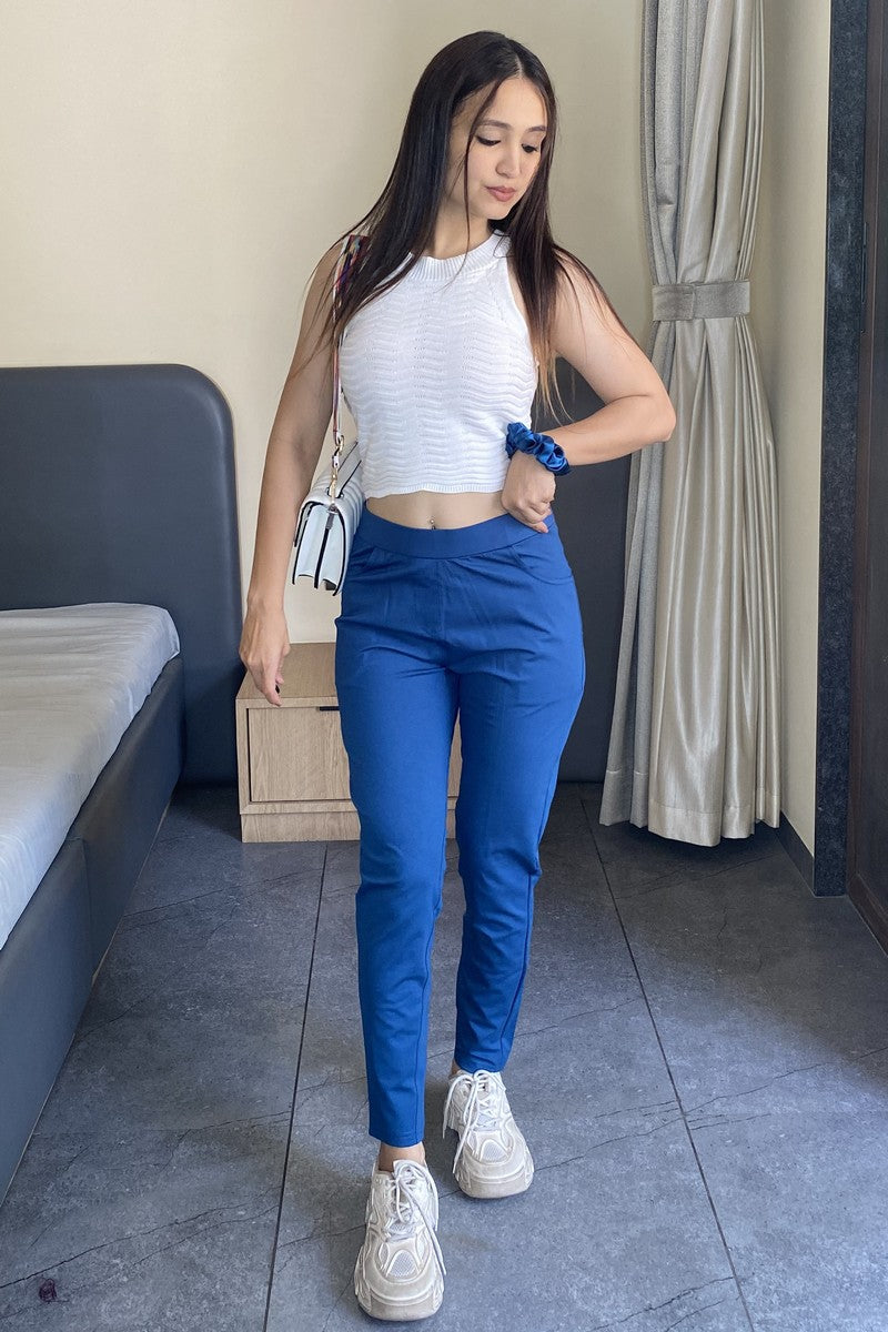 Royal Blue Ponte Pant