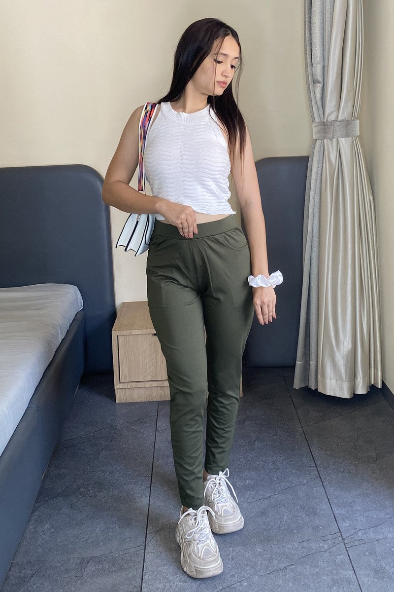 Mehandi Green Ponte Pant