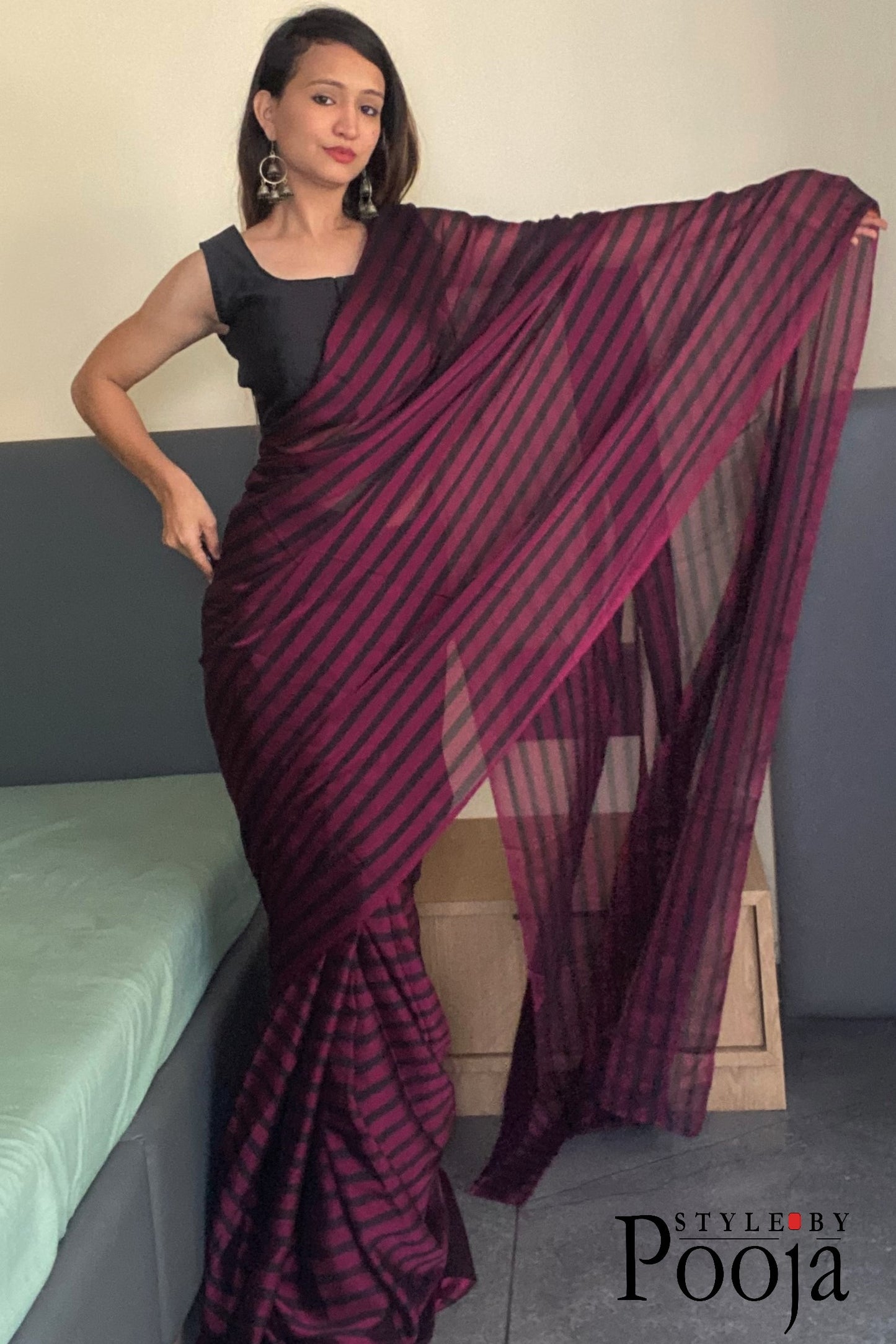 One Minute Ready to Wear Important Saree
