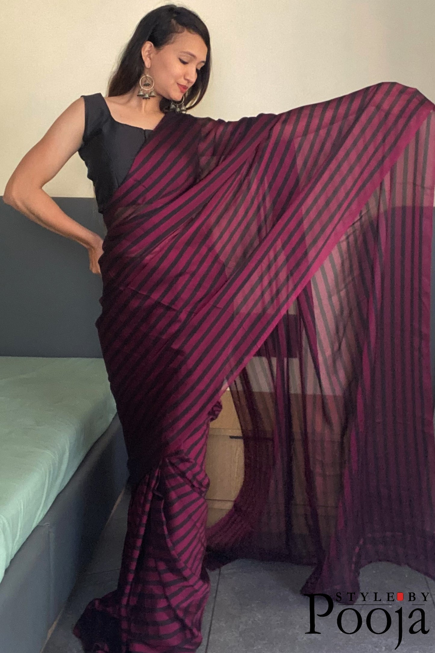 One Minute Ready to Wear Important Saree