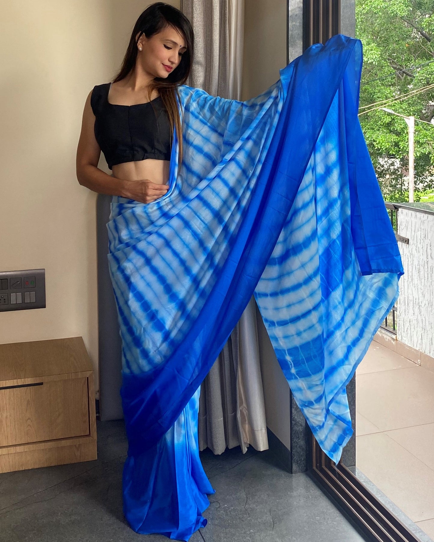 Blue Ready to Wear Saree for Effortless Style