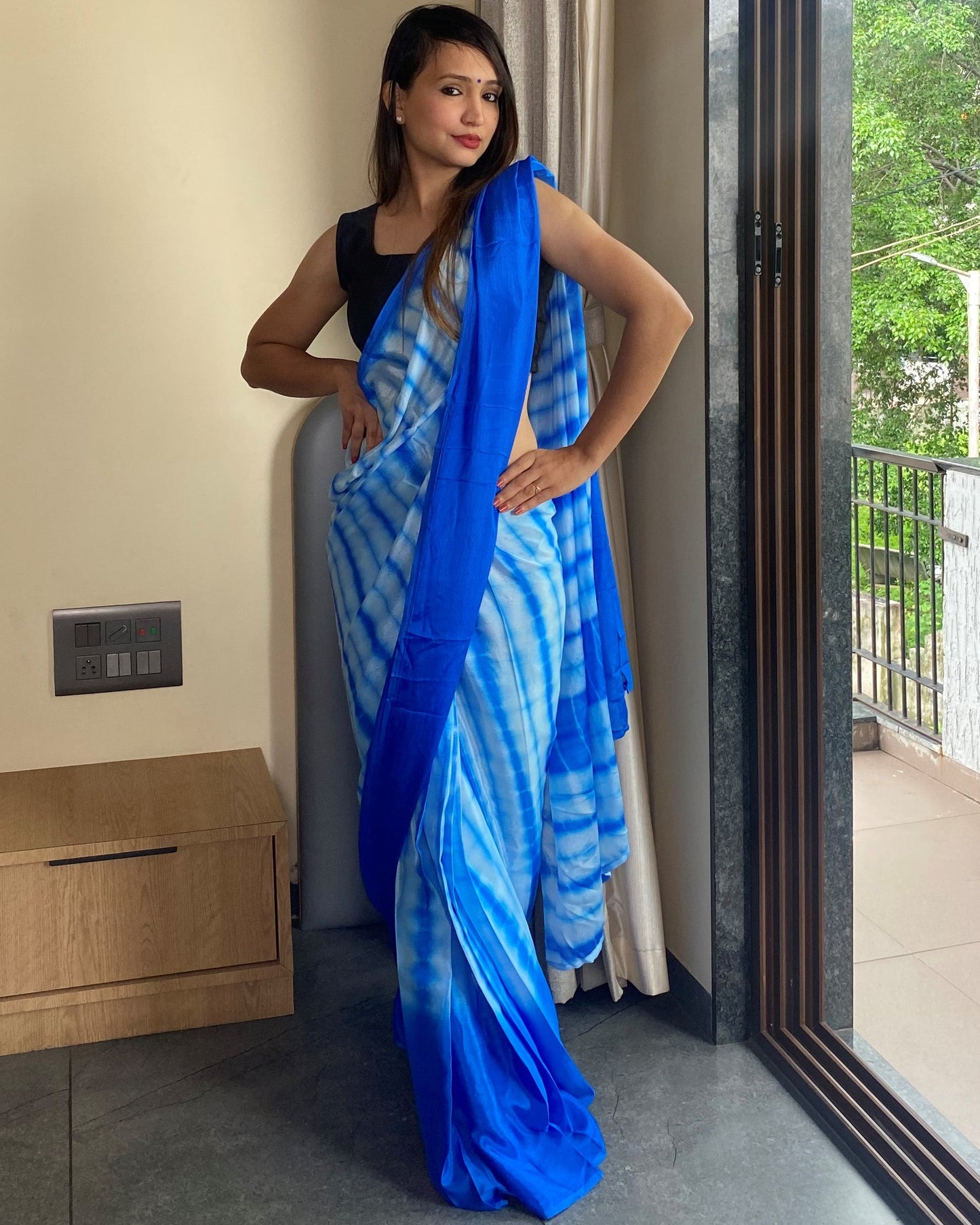 Blue Ready to Wear Saree for Effortless Style