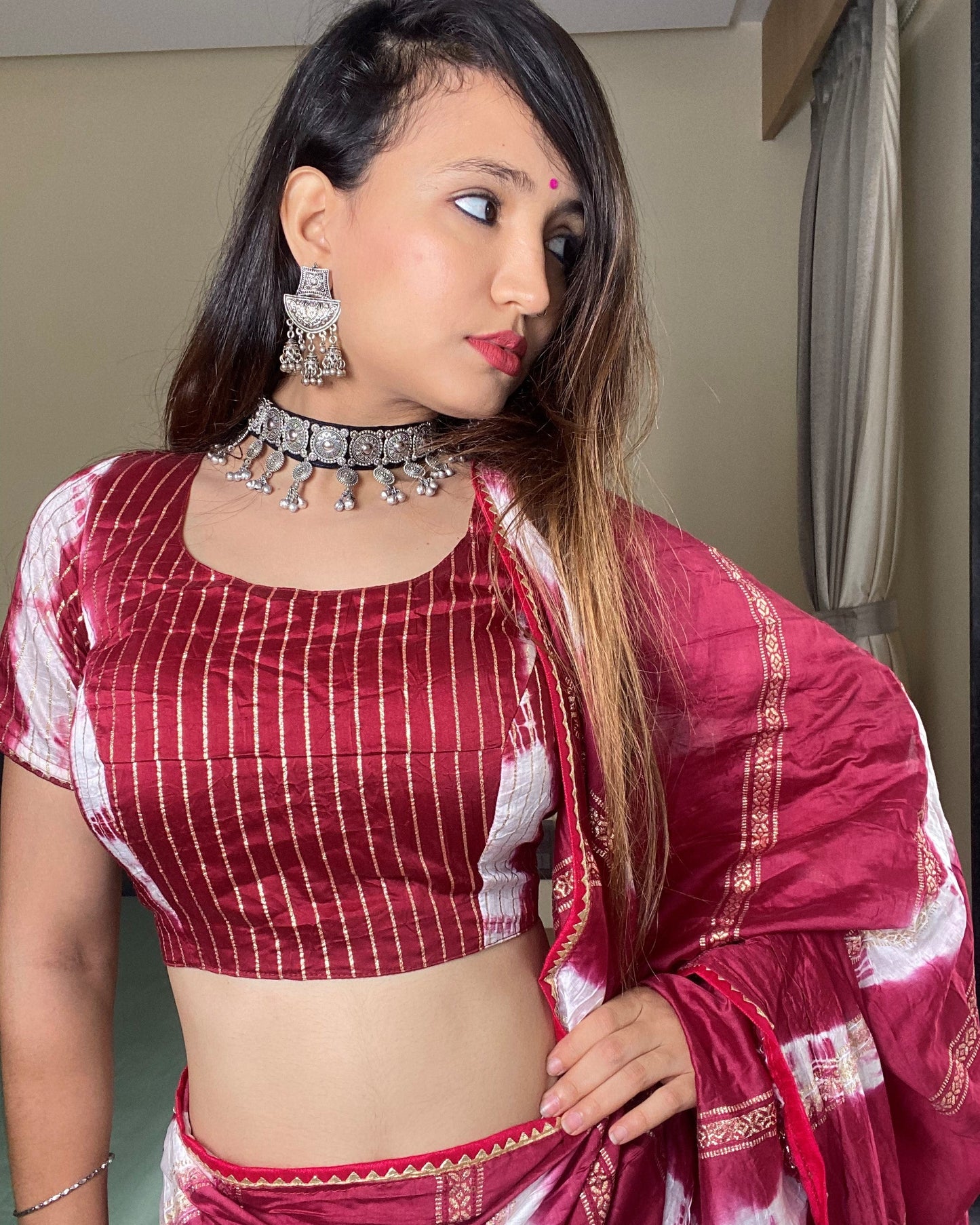 Ready to Wear Silk Saree with Blouse Piece