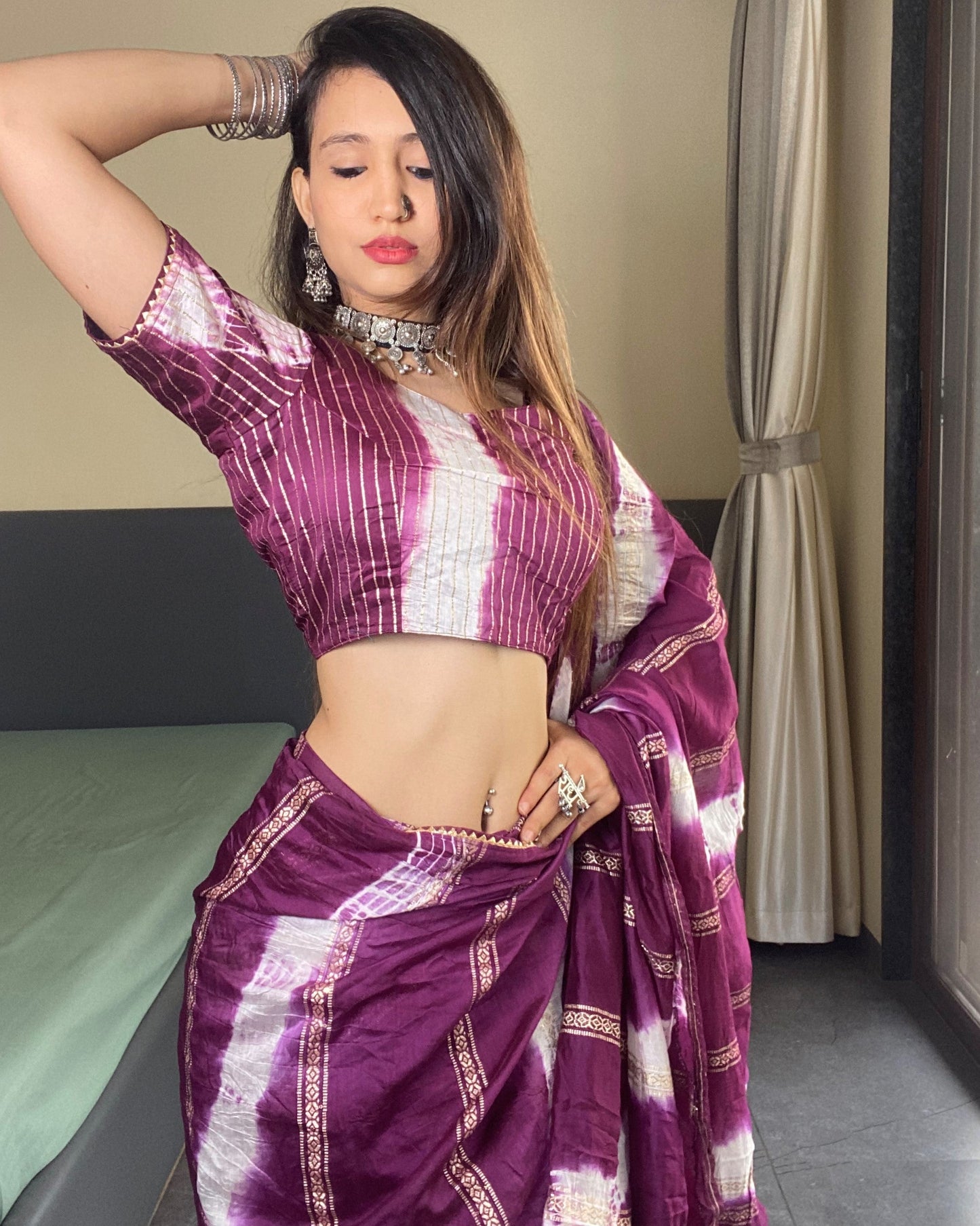 One Minutes Ready to Wear Silk Saree