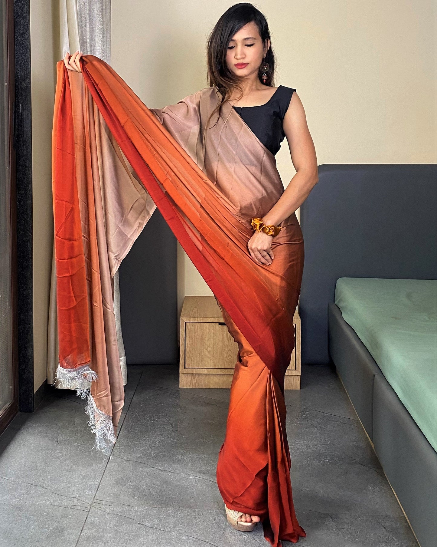 One Minute Ready to Wear Important Saree