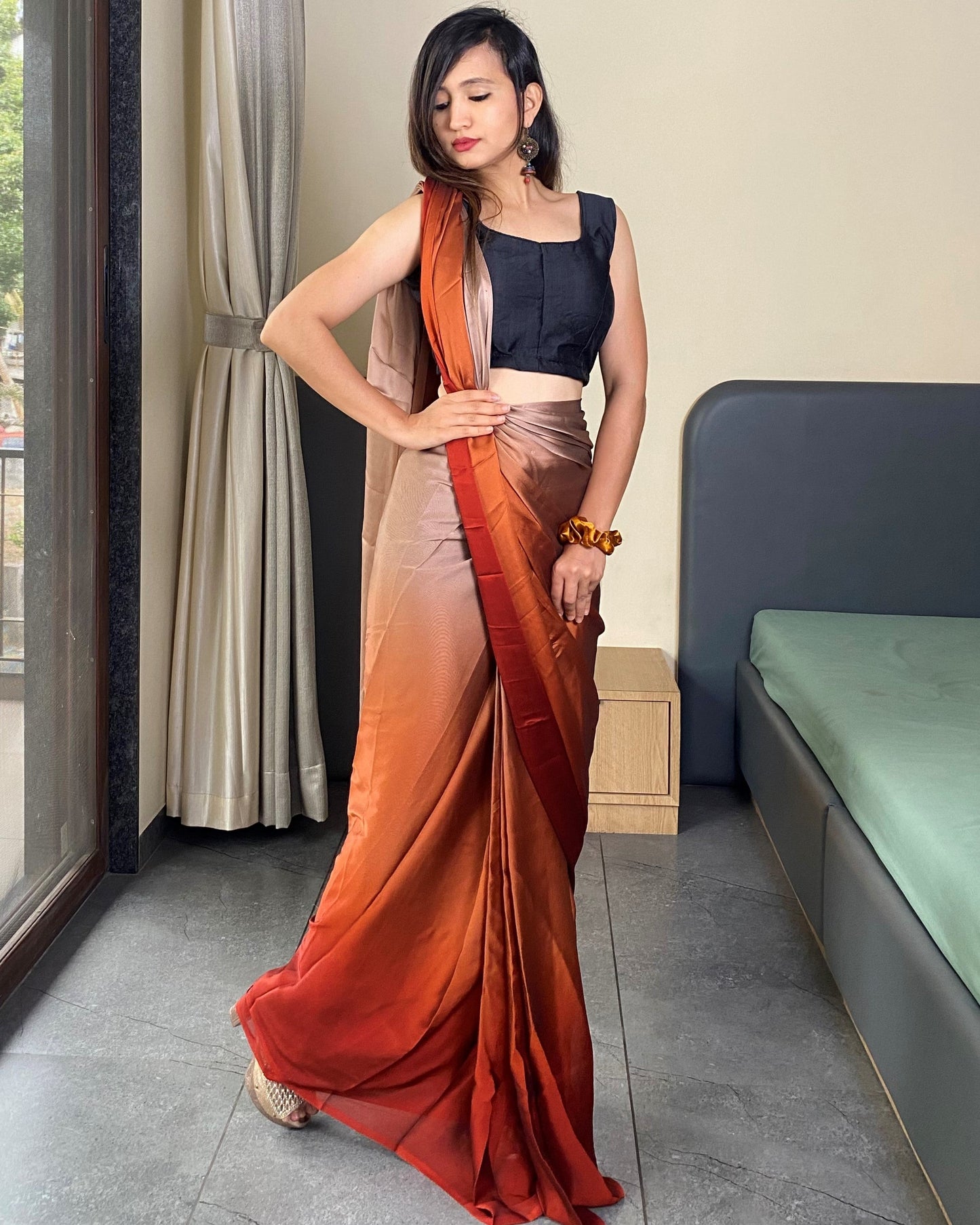 One Minute Ready to Wear Important Saree