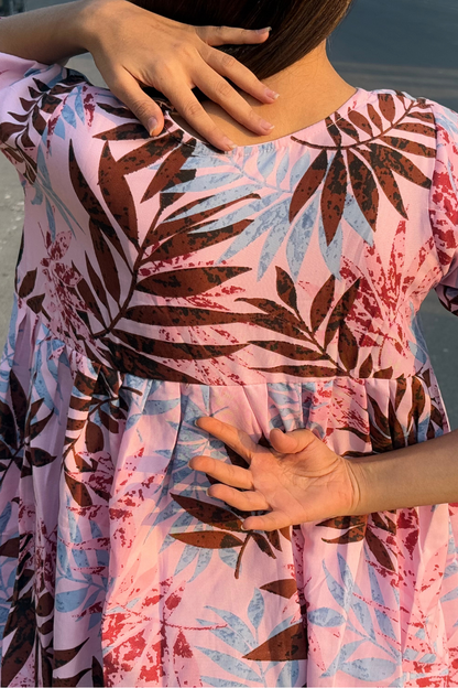 StyleStone Girls Pink Printed Co-ords Set