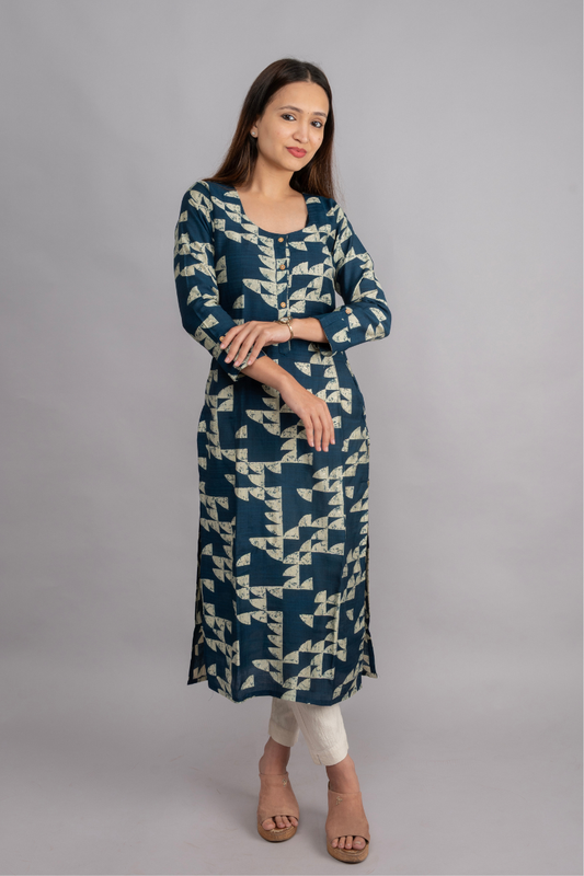 VERTICAN RAMA & CREAM PRINT WITH FOIL