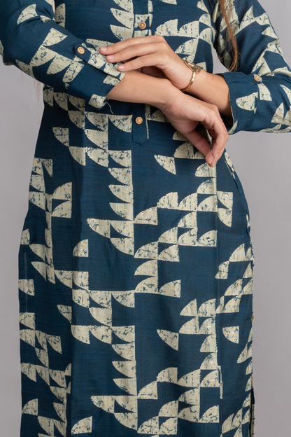 VERTICAN RAMA & CREAM PRINT WITH FOIL