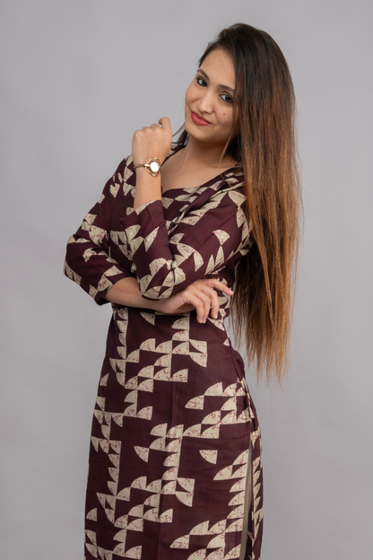 VERTICAN WINE & CREAM PRINT WITH FOIL