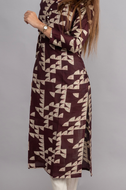 VERTICAN WINE & CREAM PRINT WITH FOIL