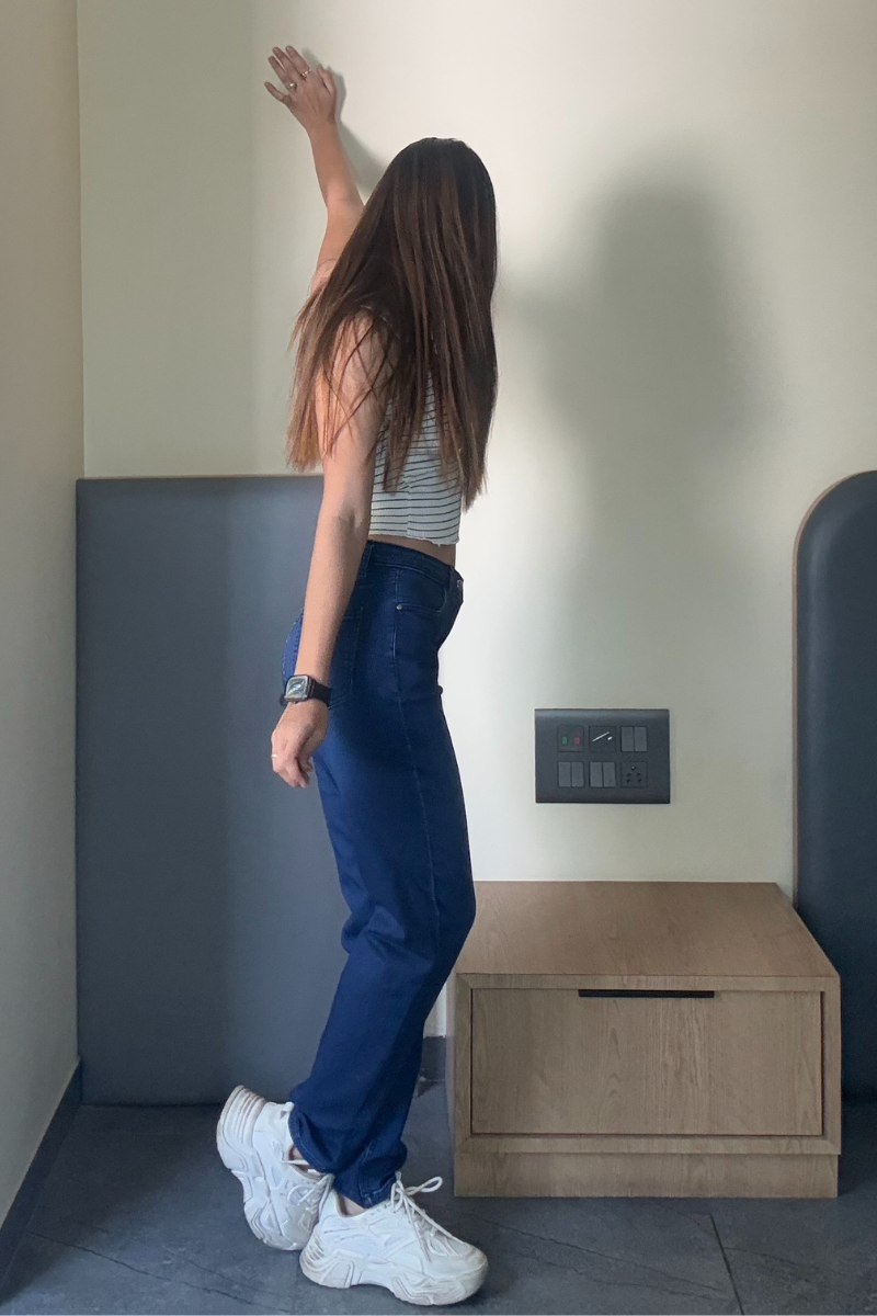 Dark Blue Stone Wash Straight Fit Jeans