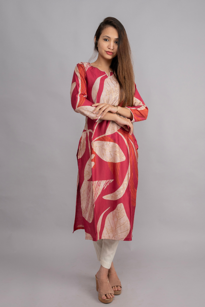 BURLIN CHERRY & CREAM PRINT WITH FOIL