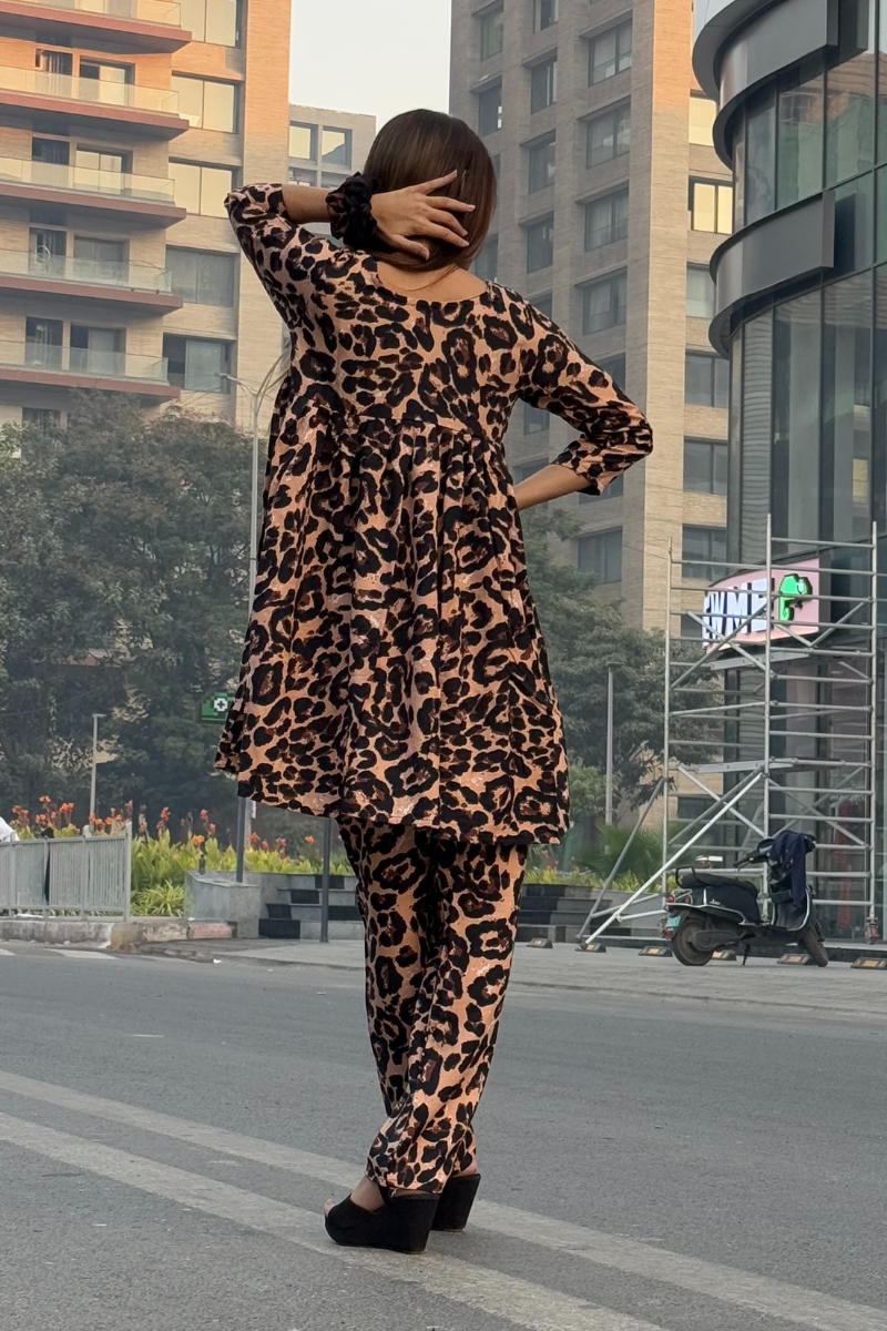 Women s Petite Leopard Print Co-ords Set