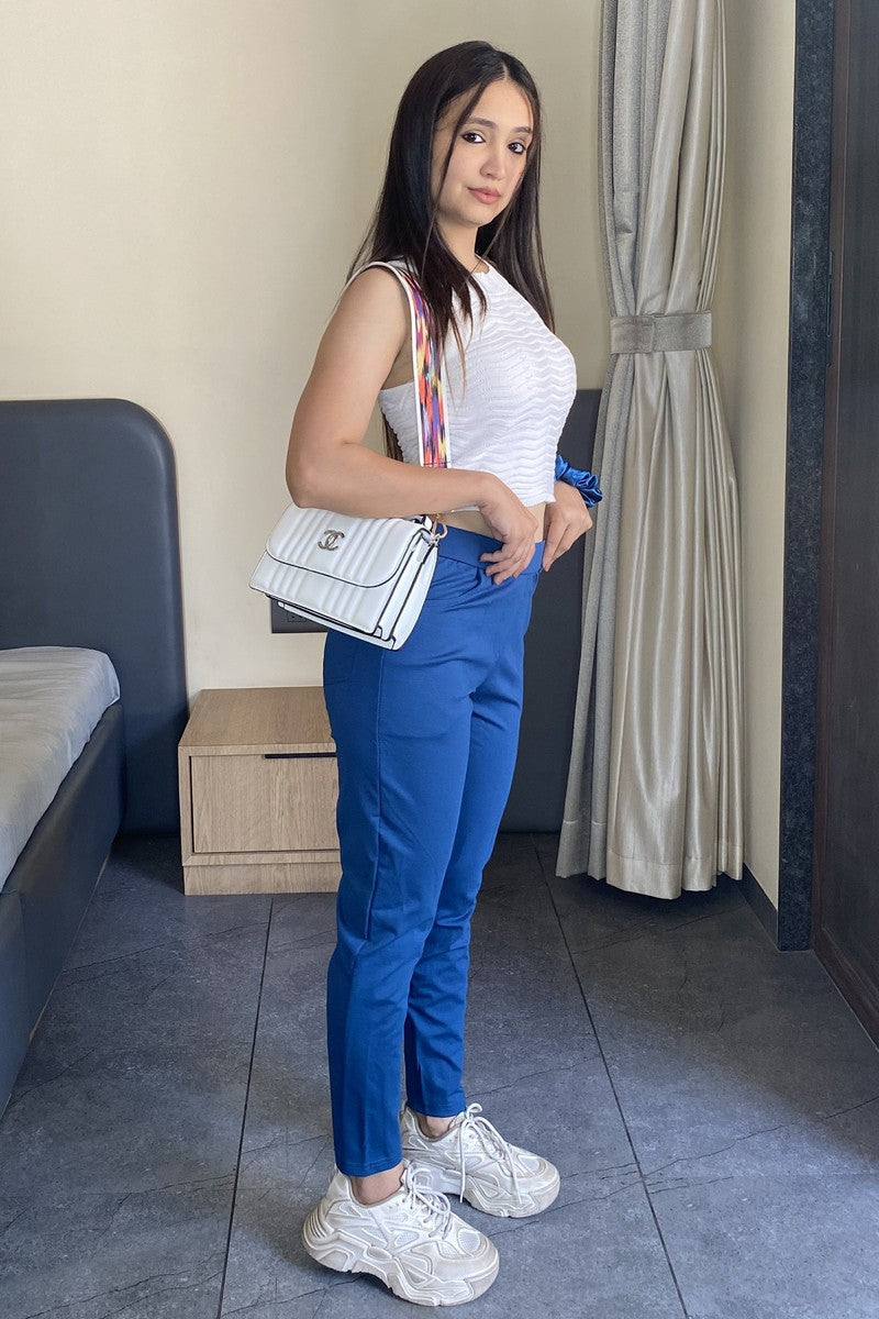 Royal Blue Ponte Pant