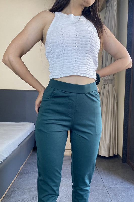 Teal Green Ponte Pant