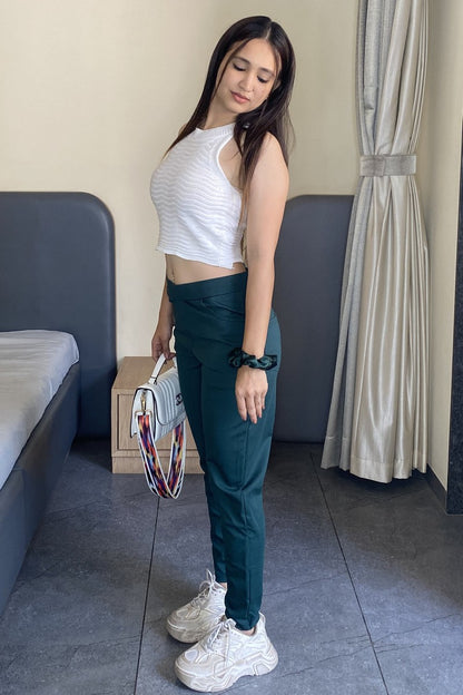 Teal Green Ponte Pant