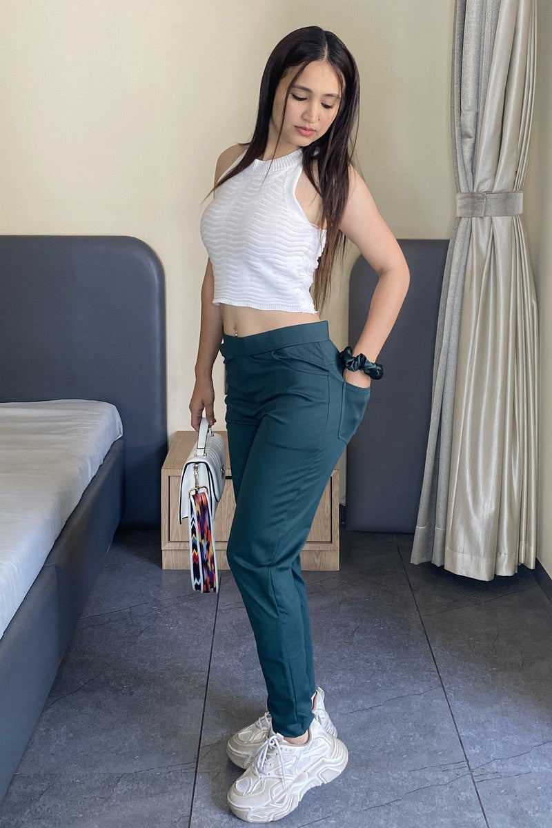 Teal Green Ponte Pant