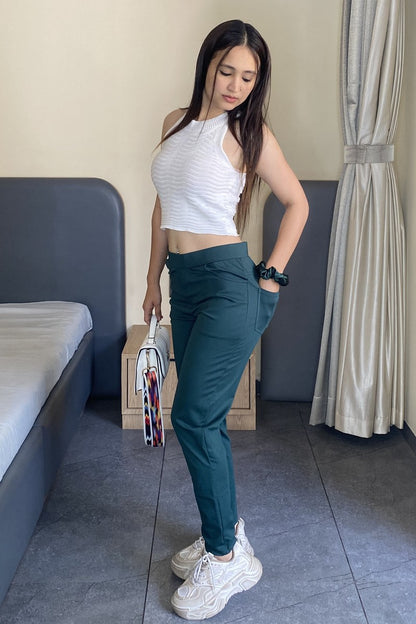 Teal Green Ponte Pant