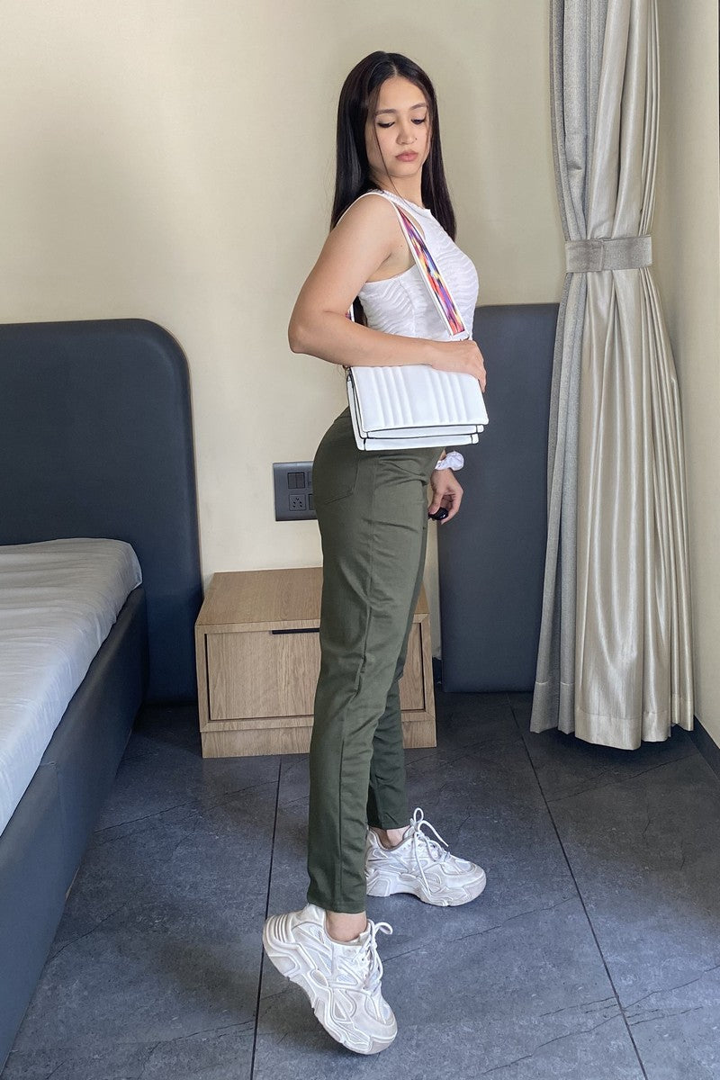 Mehandi Green Ponte Pant