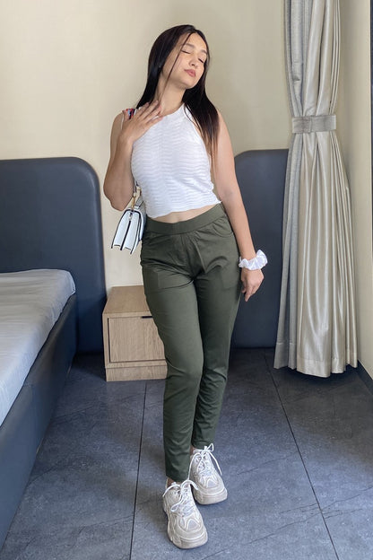 Mehandi Green Ponte Pant
