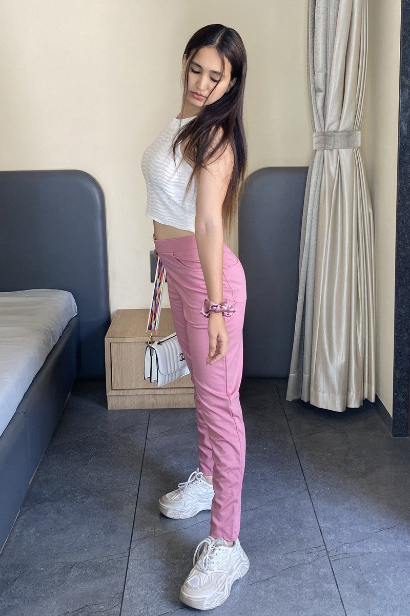 Light Pink Ponte Pant