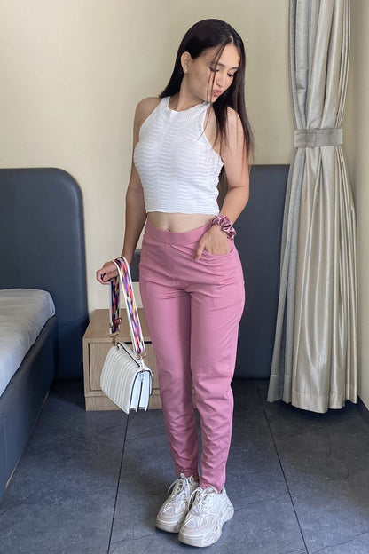 Light Pink Ponte Pant