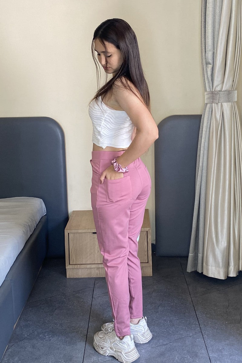 Light Pink Ponte Pant