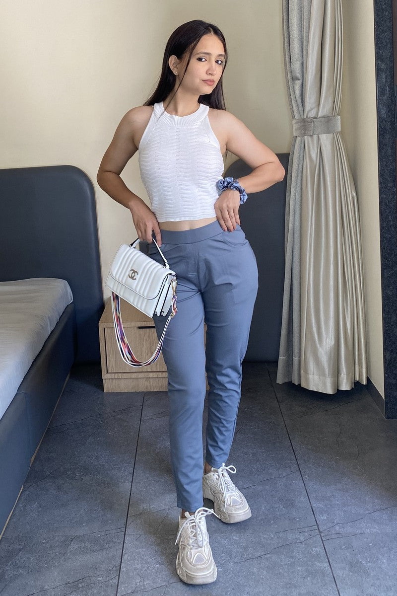 Gray Ponte Pant