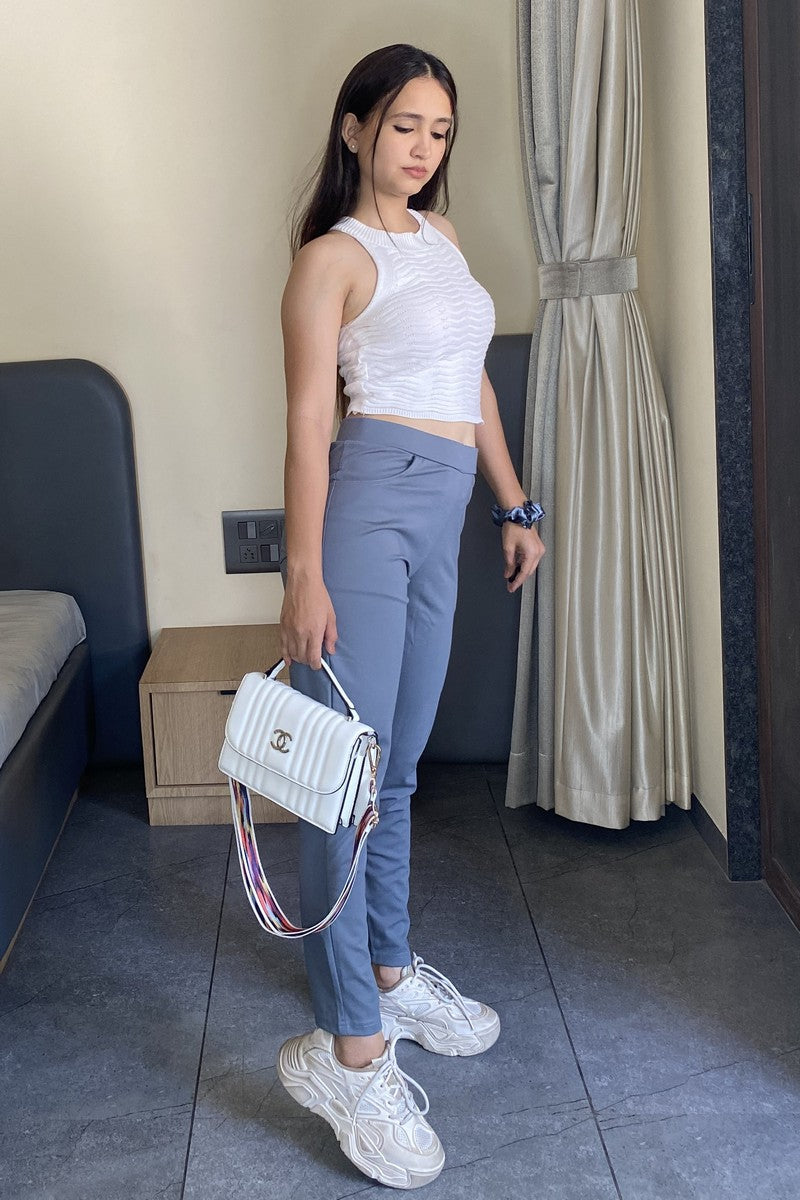 Gray Ponte Pant