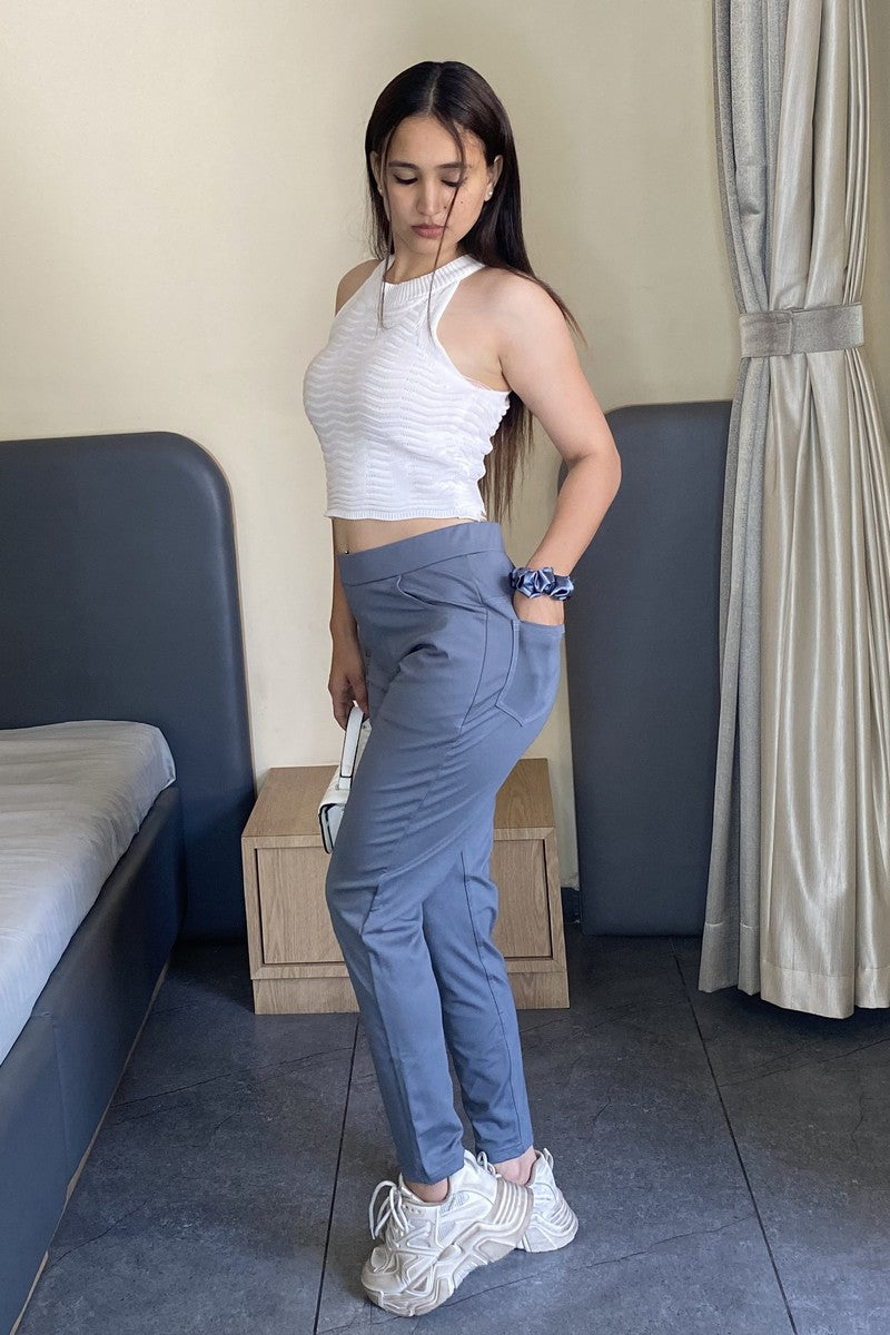 Gray Ponte Pant