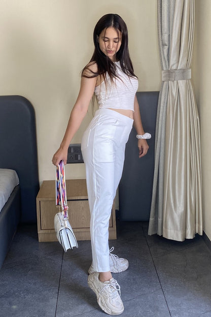 White Ponte Pant