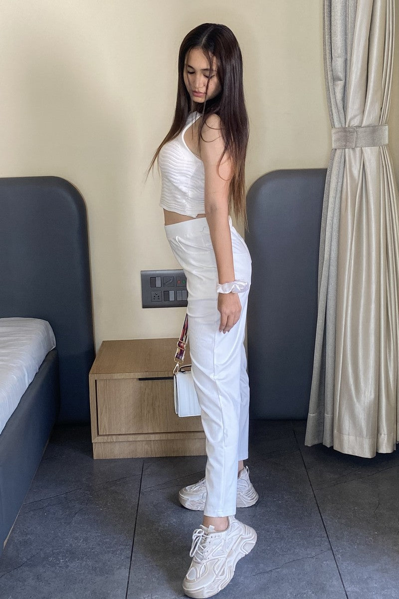 White Ponte Pant