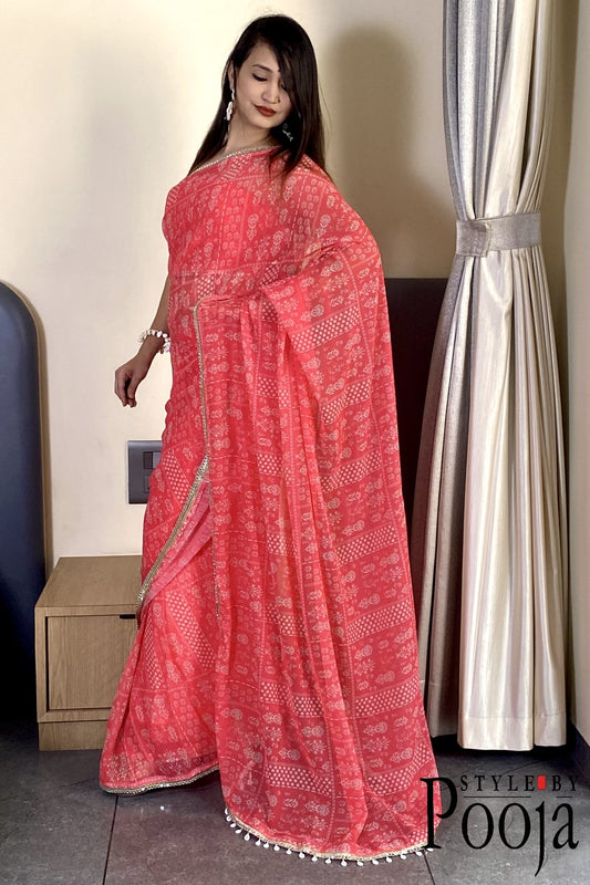 1 Min Ready to Wear Embellished Saree