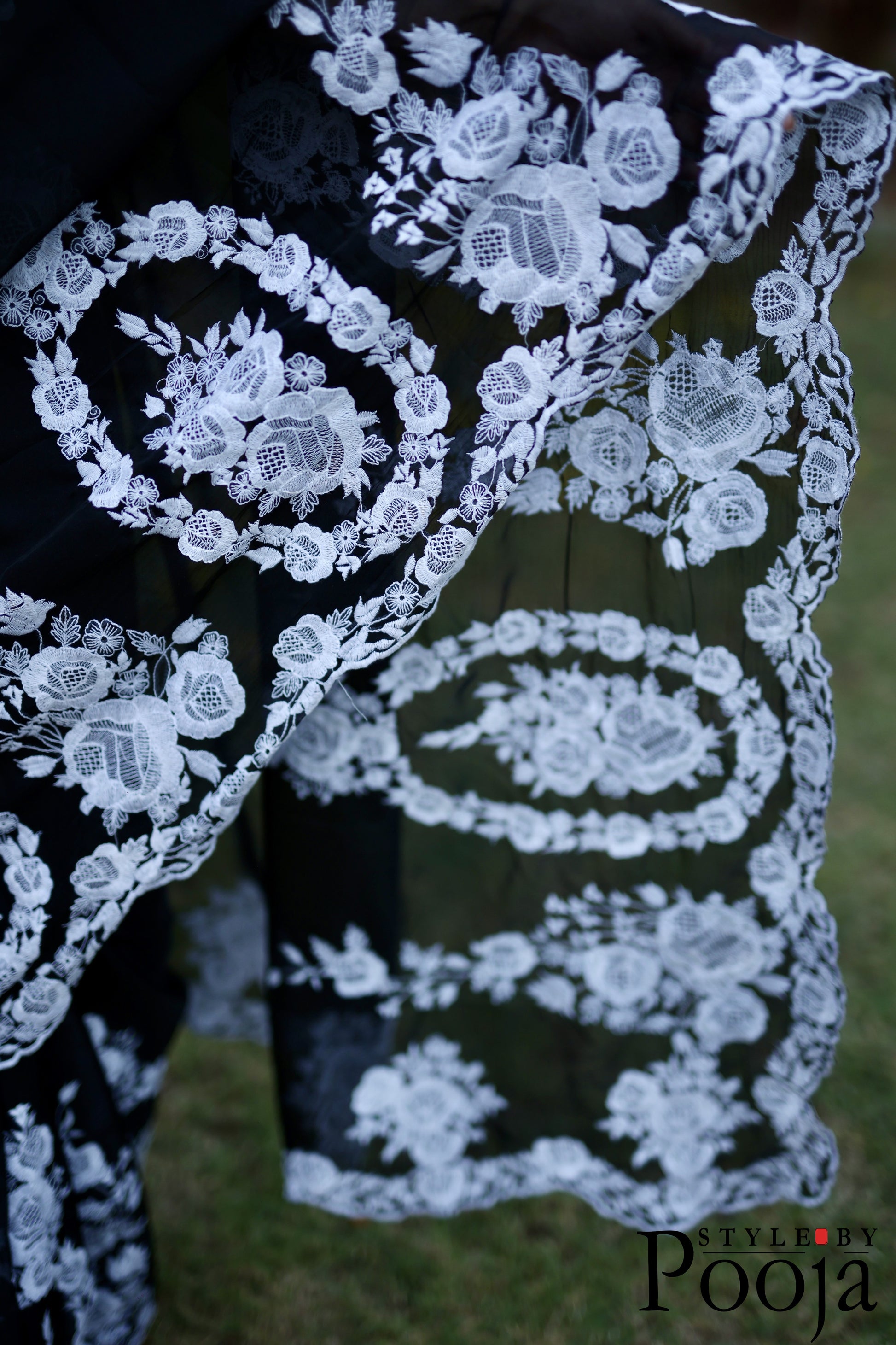 One of the best designer black saree