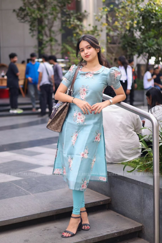 Blue Aqua Kurti