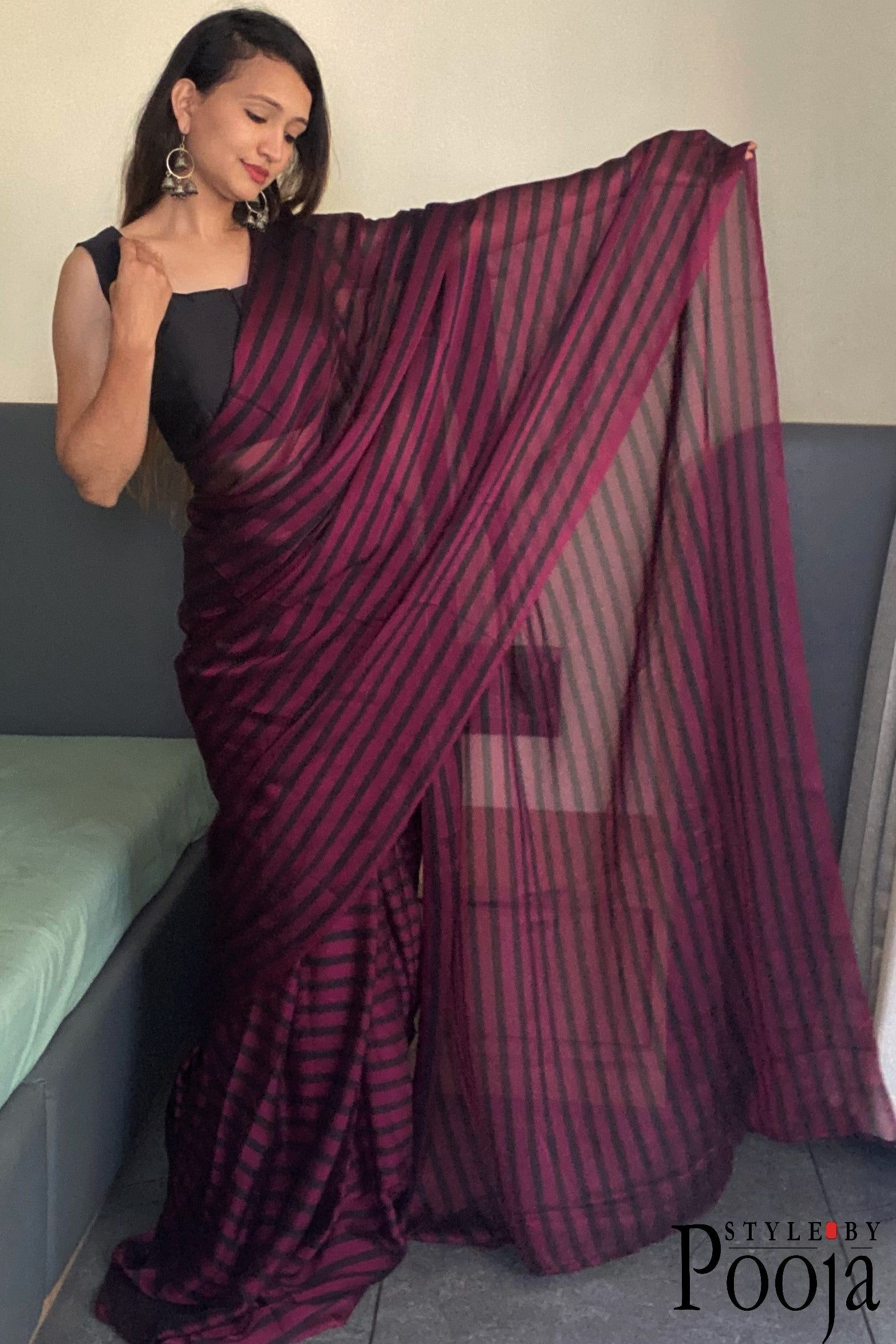 One Minute Ready to Wear Important Saree