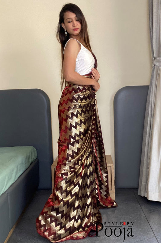 One Minute Ready to Wear Important Saree