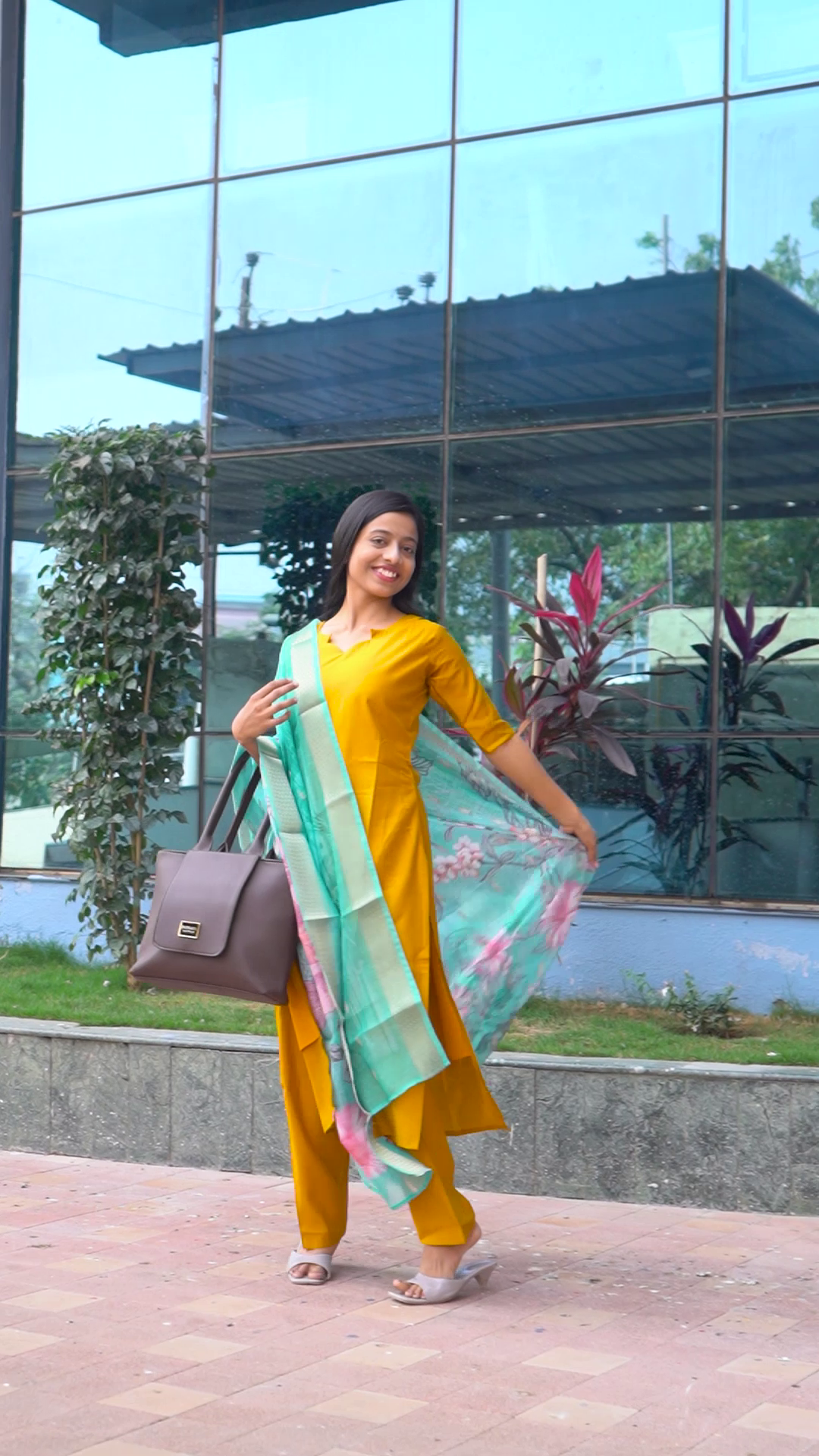 Golden Glow Salwar Suit