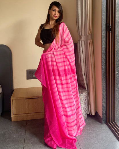 Pink Ready to Wear Saree for Effortless Style