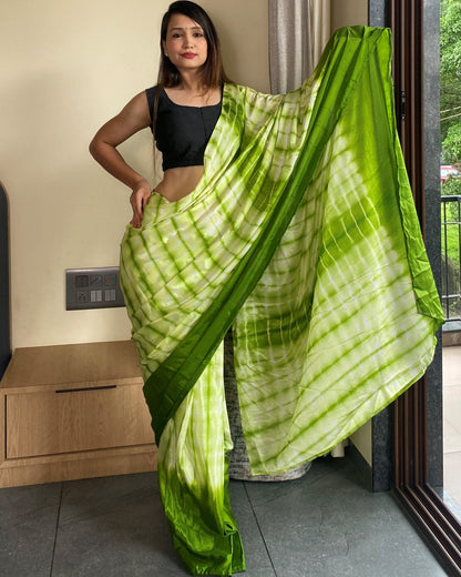 Green Ready to Wear Saree for Effortless Style
