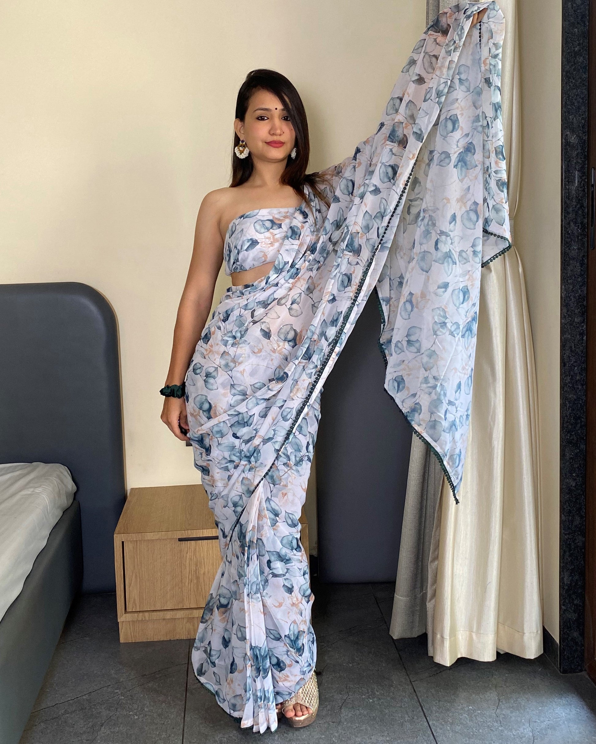 1-Min Ready to Wear Trending Saree