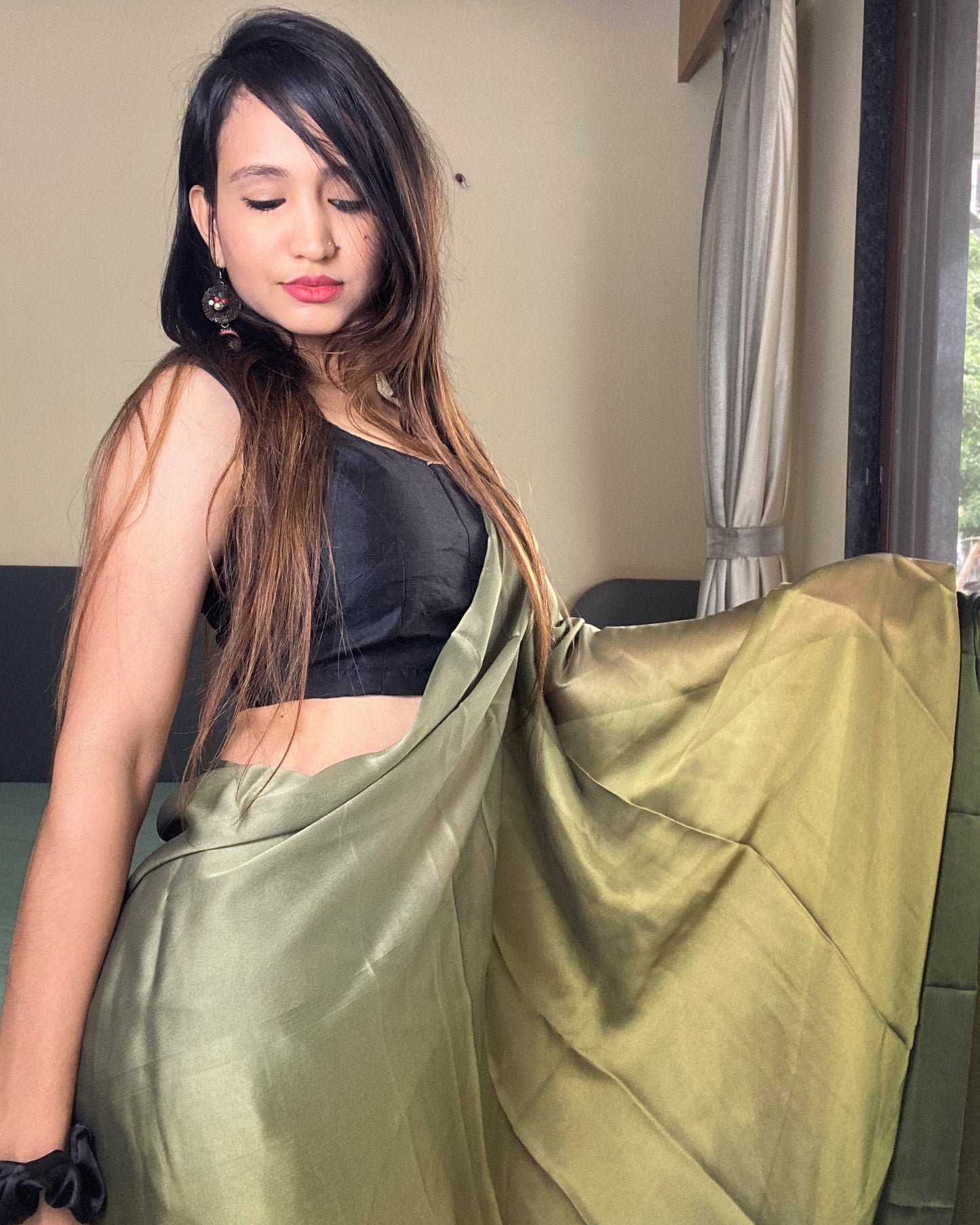 One Minute Ready to Wear Important Saree