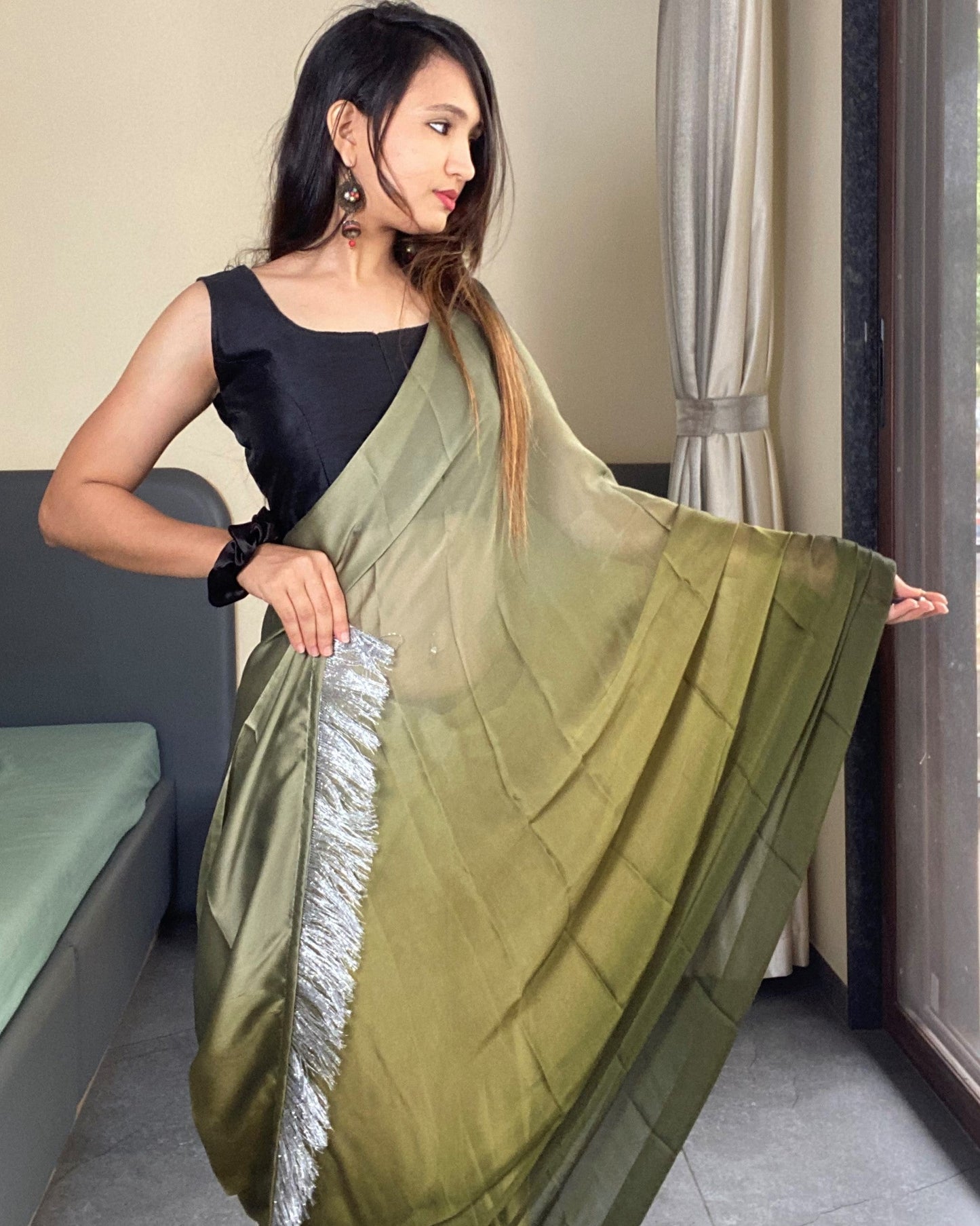 One Minute Ready to Wear Important Saree