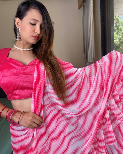 1 Minutes Ready to Wear Flared Drape Saree