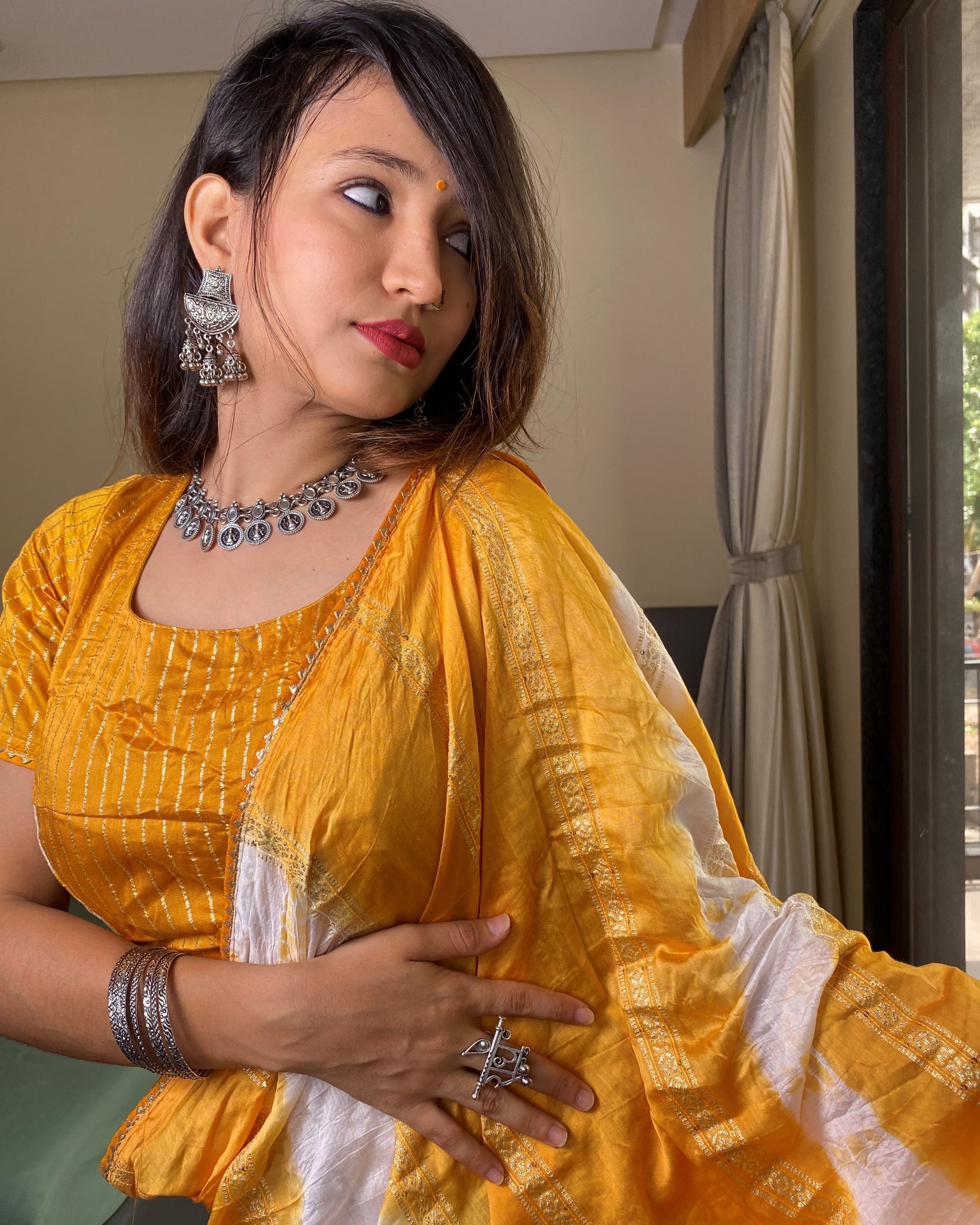 Ready to Wear Cotton Silk Saree with Blouse Piece