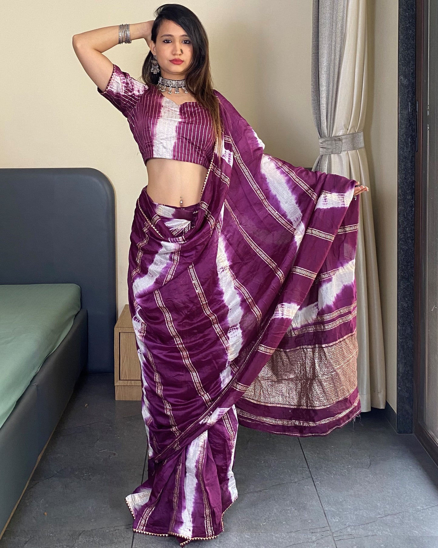 One Minutes Ready to Wear Silk Saree