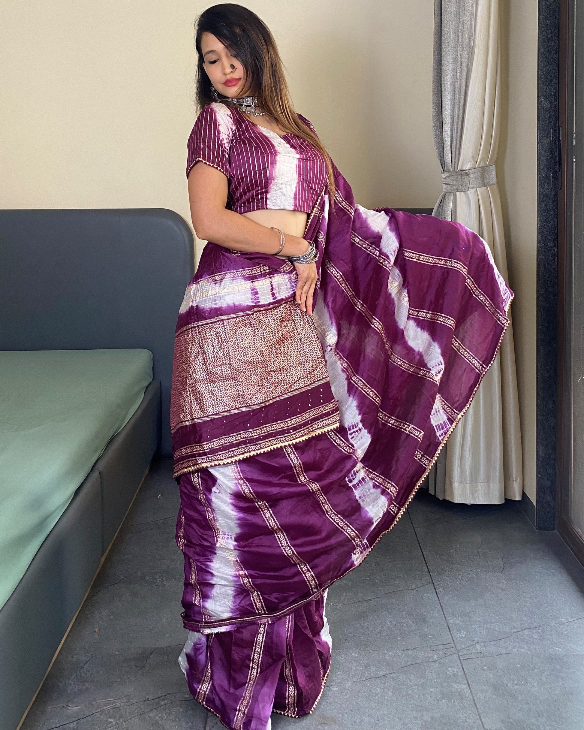One Minutes Ready to Wear Silk Saree