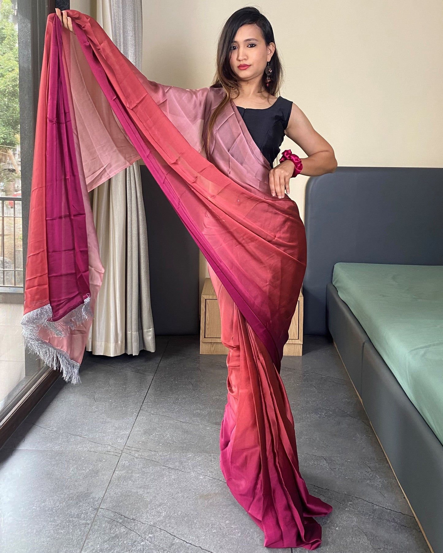One Minute Ready to Wear Important Saree